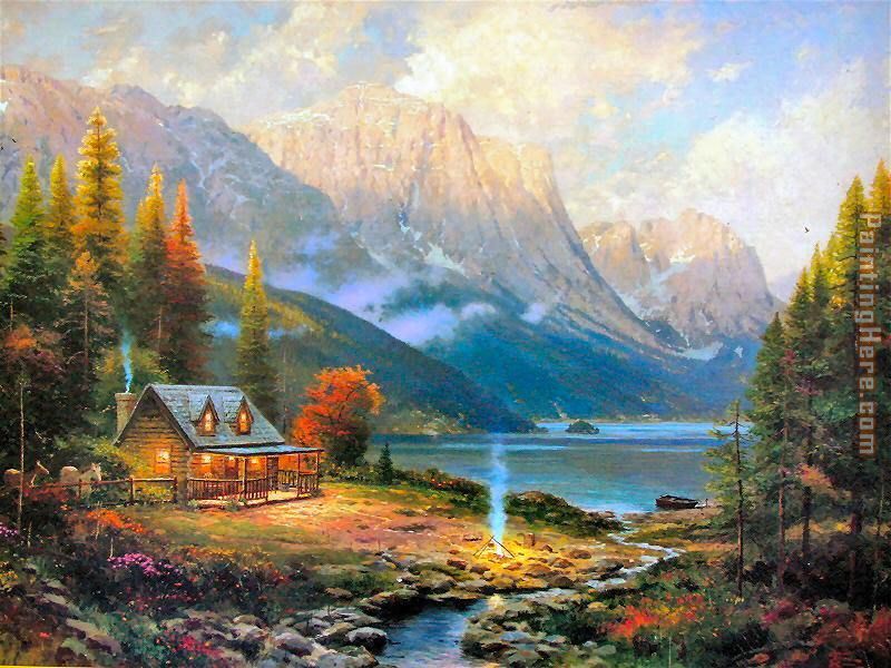 The Beginning of a Perfect Day painting - Thomas Kinkade The Beginning of a Perfect Day art painting